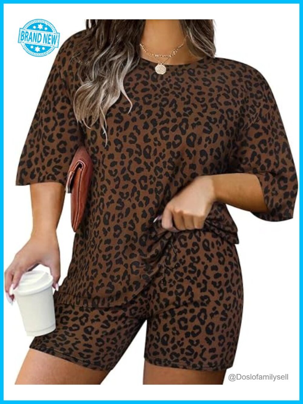 Plus Size 2 Piece Lounge Set - Ribbed Knit Track Suit with Shorts